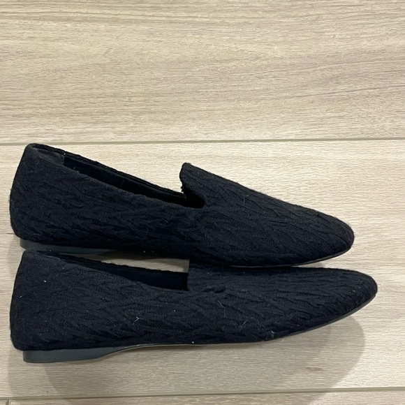 Women's Birdies Faux Fur Lined Starling Cable Knit Shoes Slippers Size 7.5 Black - Picture 3 of 6